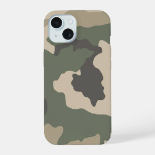 Green Camo Pattern iPhone 15 Case