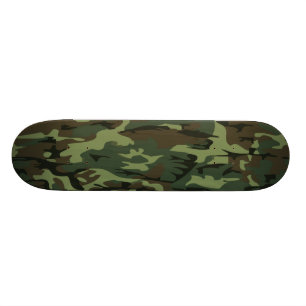 green camo skateboard