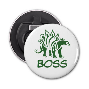 Green Camo Stegosaurus Spiked  Dinosaur  Bottle Opener