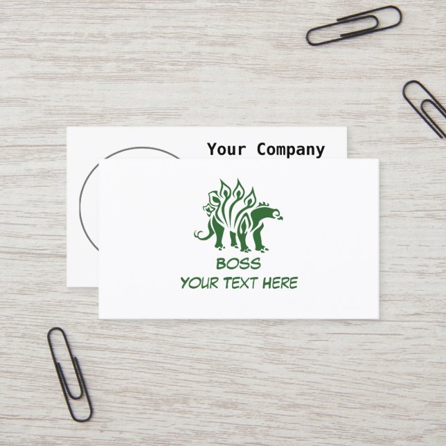 Green Camo Stegosaurus Spiked  Dinosaur  Business Card (Front/Back In Situ)