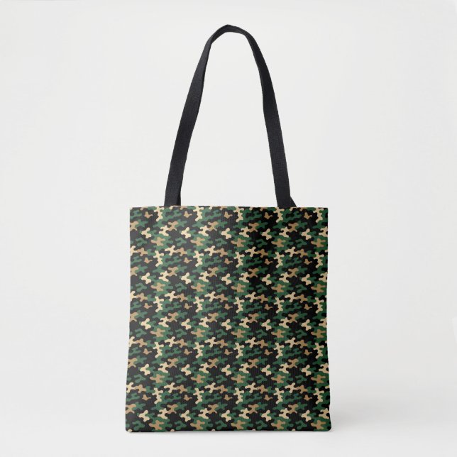 Green Camo Tote Bag (Front)