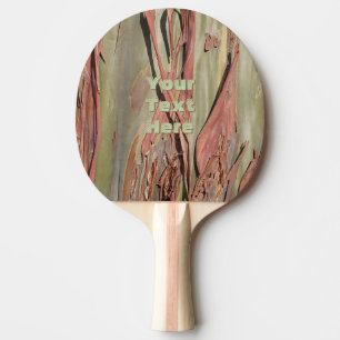 Green Camo Tree Bark 1 Ping Pong Paddle