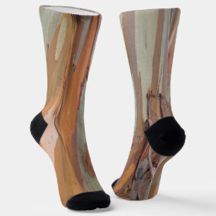 Green Camo Tree Bark Socks