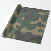 Green Camo Wrapping Paper, Gifts, Birthday, Gifts