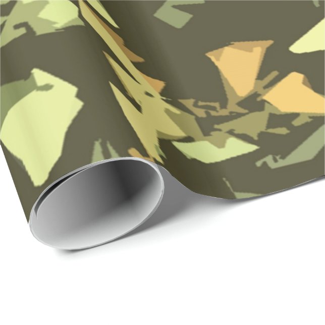 Green Camouflage All Occasions Wrapping Paper (Roll Corner)
