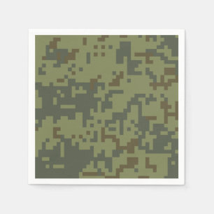 Green Camouflage Army pattern Napkin