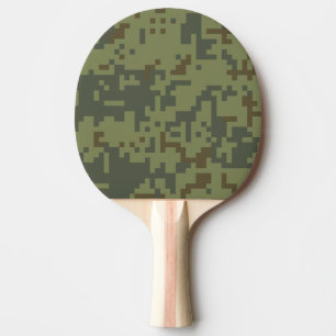Green Camouflage Army pattern Ping Pong Paddle