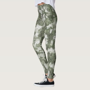 Green Camouflage (Camo) Leggings