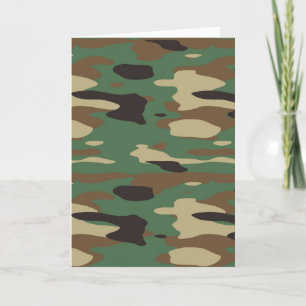 Green Camouflage Card