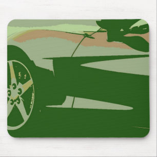 Green Camouflage Corvette Mouse Pad