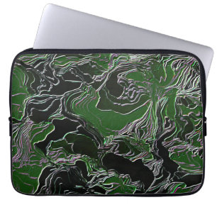 Green Camouflage Laptop Sleeve