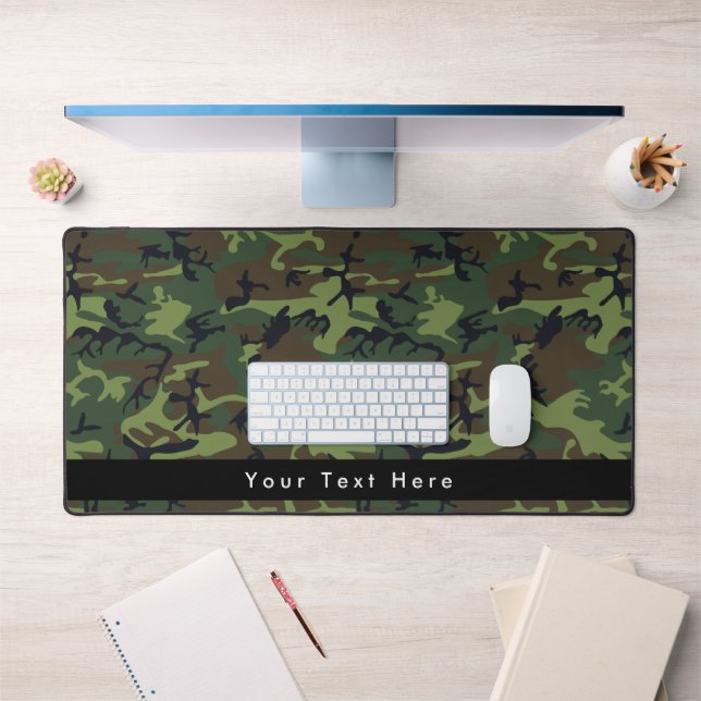 Green Camouflage, Military, Army Desk Mat (Office 1)