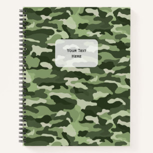 Green Camouflage Notebook