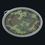 Green Camouflage Pattern Belt Buckle<br><div class="desc">Camouflage pattern on gifts and accessories.</div>