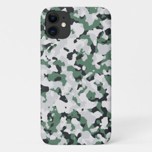 Green camouflage pattern iPhone 11 case