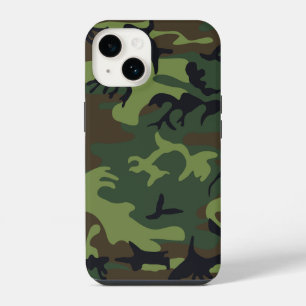Green Camouflage Pattern iPhone 14 Case