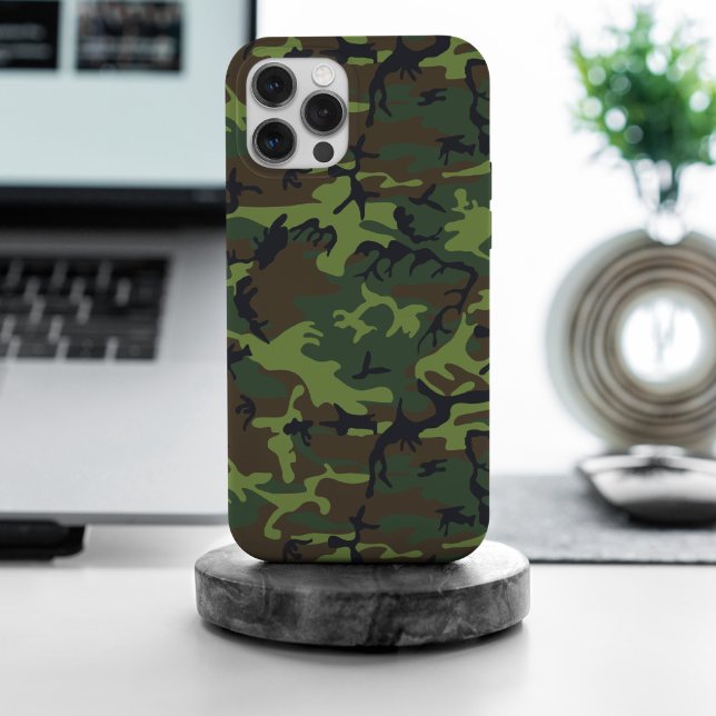 Green Camouflage Pattern, Military Pattern, Army Case-Mate iPhone Case (Creator Uploaded)