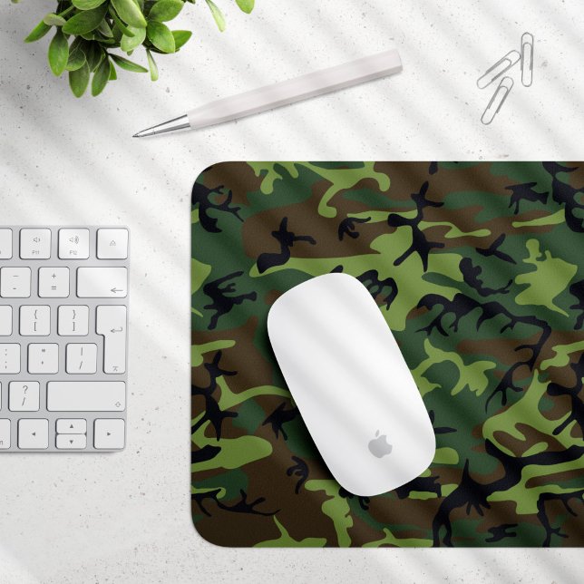 Green Camouflage Pattern, Military Pattern, Army Mouse Pad (Creator Uploaded)