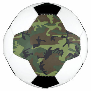Green Camouflage Pattern, Military Pattern, Army Soccer Ball