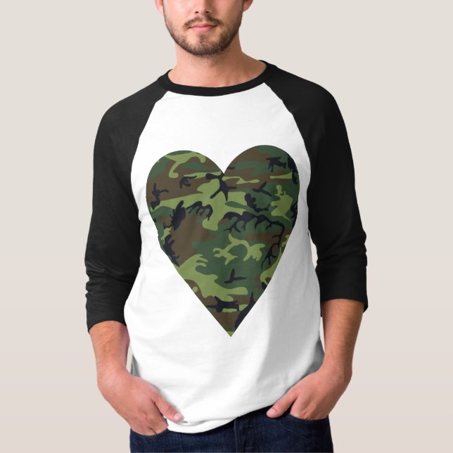 Green Camouflage Pattern, Military Pattern, Army T-Shirt (Front)