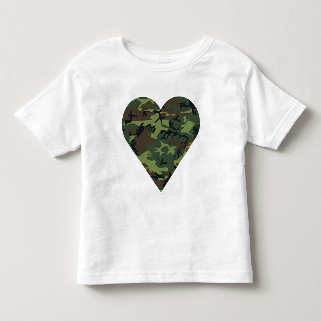Green Camouflage Pattern, Military Pattern, Army Toddler T-Shirt (Front)
