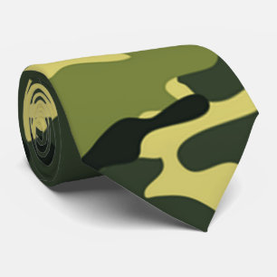 Green camouflage Pattern Tie