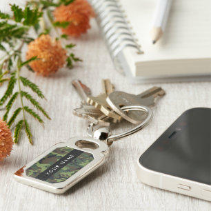 Green Camouflage Pattern, Your name, Personalise Key Ring