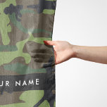 Green Camouflage Pattern, Your name, Personalise Scarf<br><div class="desc">Elegant,  stylish and sophisticated camouflage pattern in green and brown colour. Modern and trendy gift,  perfect for the military lover in your life. Personalise by adding your name,  nickname,  monogram or initials.</div>