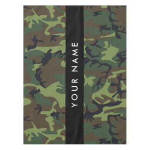 Green Camouflage Pattern, Your name, Personalise Tablecloth