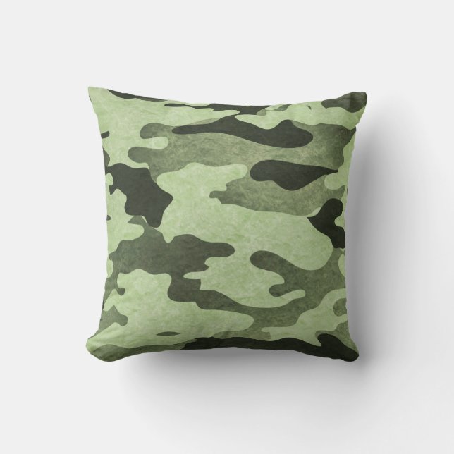 Green Camouflage Pillow (Front)