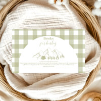 Green Camping Baby Shower Books for Baby