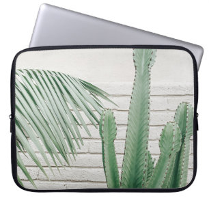 Green candelabra cactus laptop sleeve