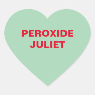 Green Candy Heart Sticker