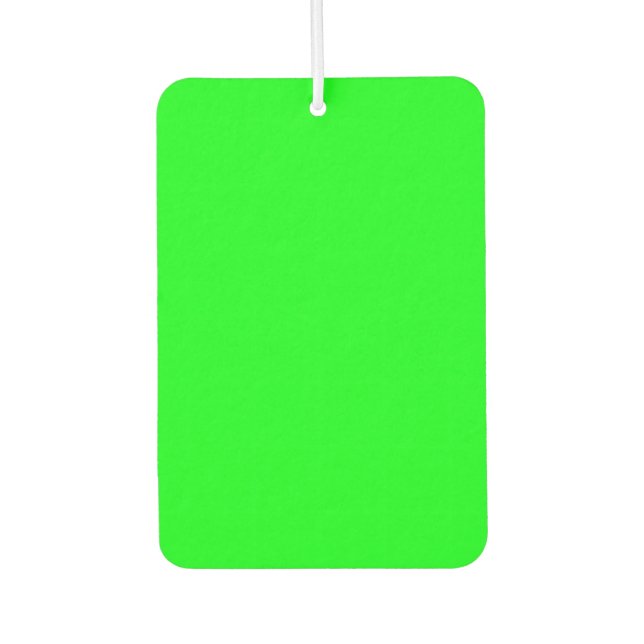 Green Car Air Freshener (Front)