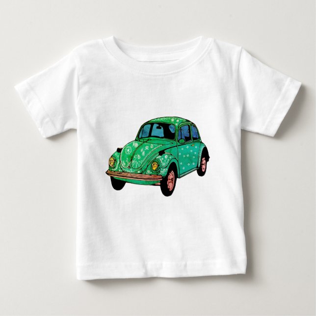 Green Car Fine Jersey T-Shirt, Cute Shirt (Front)