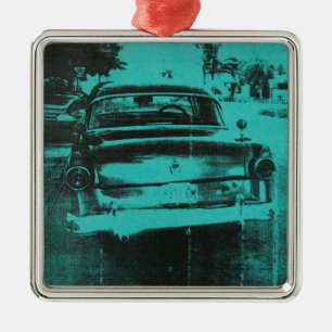 Green car metal ornament
