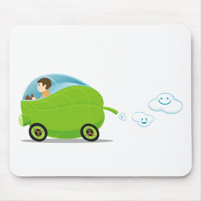 Green Car Mousepad (Front)