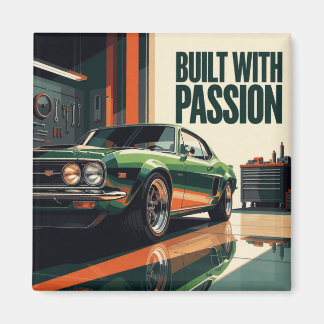 🔥 Green Car Performance Built With Passion Magnet
