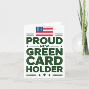Green Card Recient American Pride Patriotic 