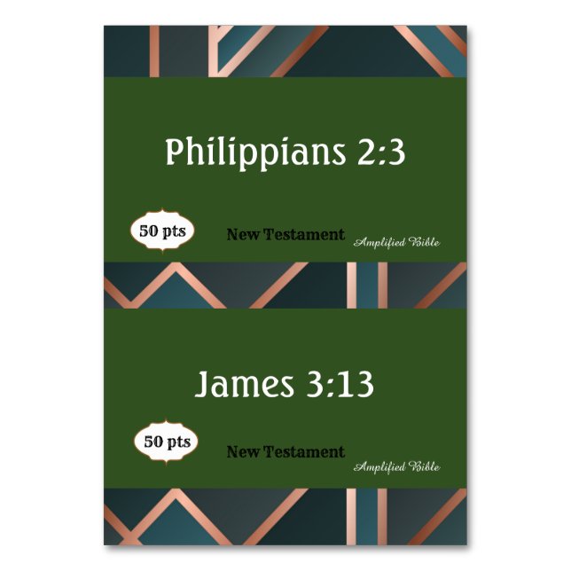 Green Cards for Game (Back)