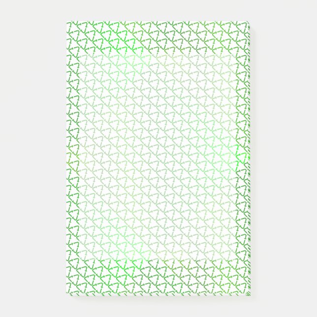 Green Caring Recycle for the World Earth Day Post-it Notes (Front)
