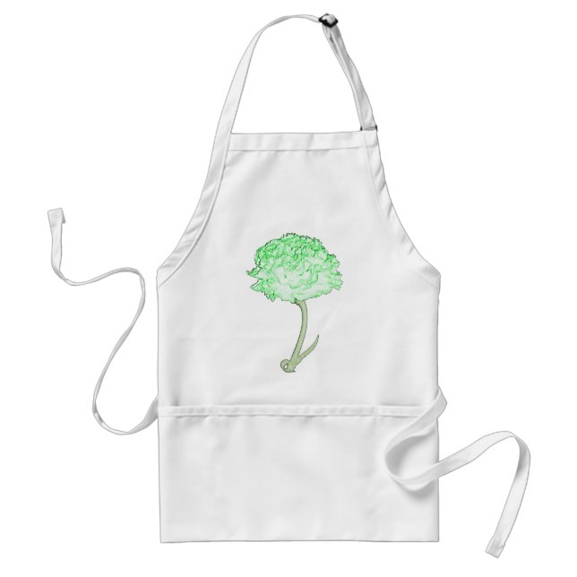Green Carnation Standard Apron (Front)