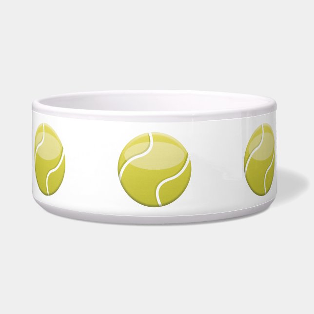 Green Cartoon Tennis Balls Illustration (Front)