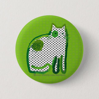 'green cat' digital painting pin