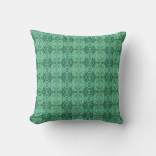 Green cat fur pattern cushion