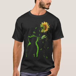 Green Cat Paws For The Cure Kidney Disease Awarene T-Shirt