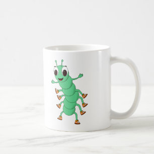 Green Caterpillar Coffee Mug