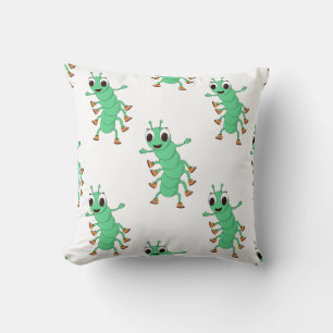 Green Caterpillar Cushion