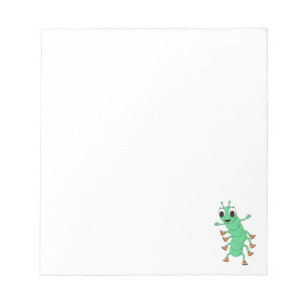Green Caterpillar Custom Notepad