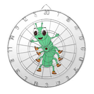 Green Caterpillar Dartboard